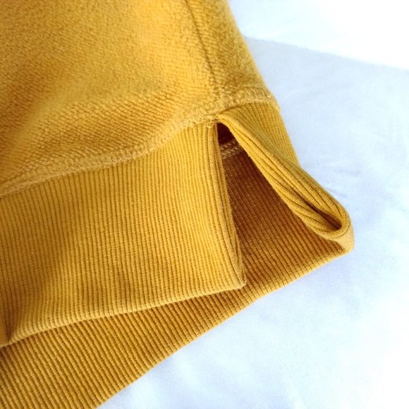 DUTCH BROTHERS Sweatshirt Men's S Gold Fleece Logo Ribbed Accent Long Sleeves‎ - Picture 9 of 12